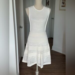 Missoni Cream Sleeveless Mini Dress
